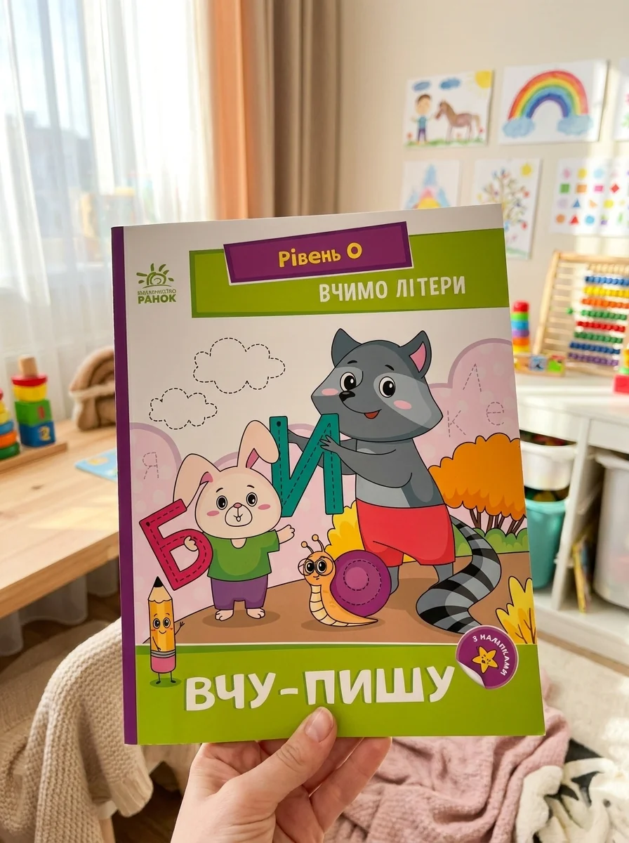 Читання. Крок за кроком. Вчимо літери. Вчу-пишу (з наліпками) — Підготовка до школи