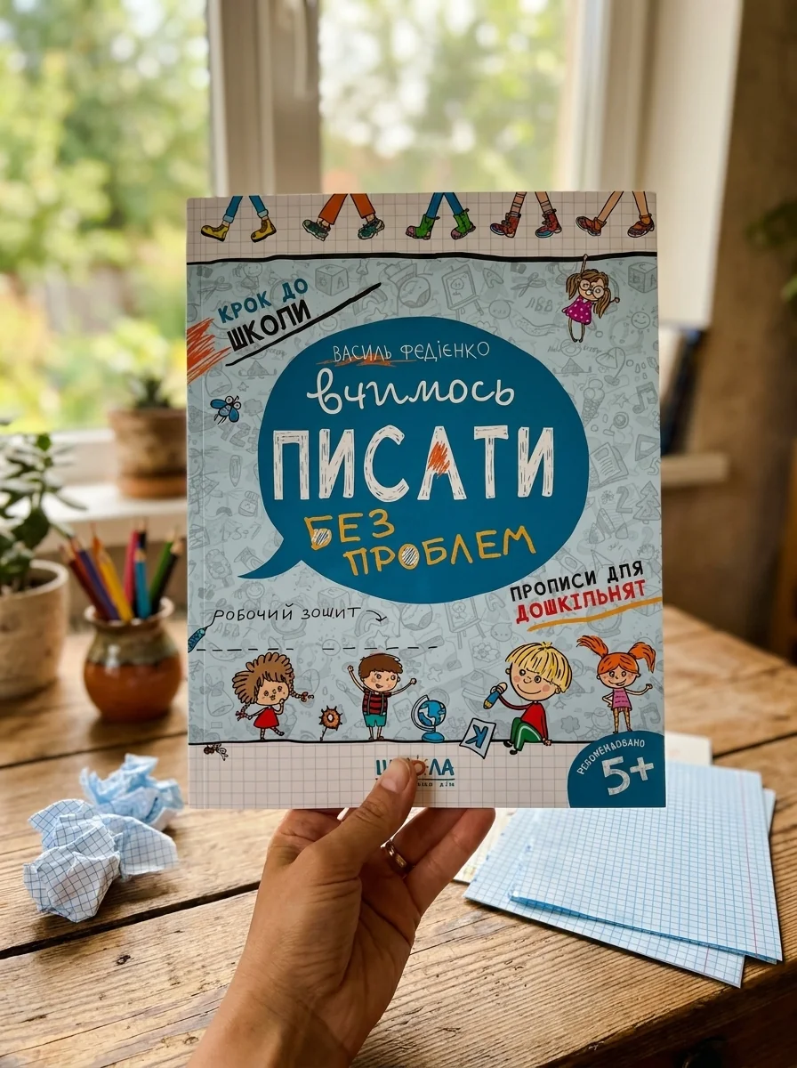 Вчимось писати без проблем. Синя графічна сітка — фото 2