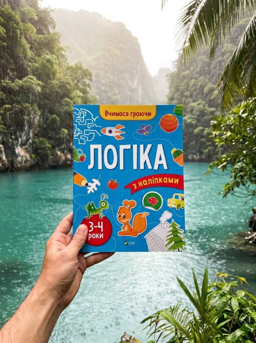 Вчимося граючи. Логіка з наліпками. 3-4 роки — Книги з наліпками