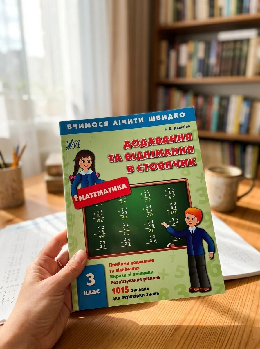 Вчимося лічити швидко. Математика. Додавання та віднімання в стовпчик. 3 клас — Підготовка до школи