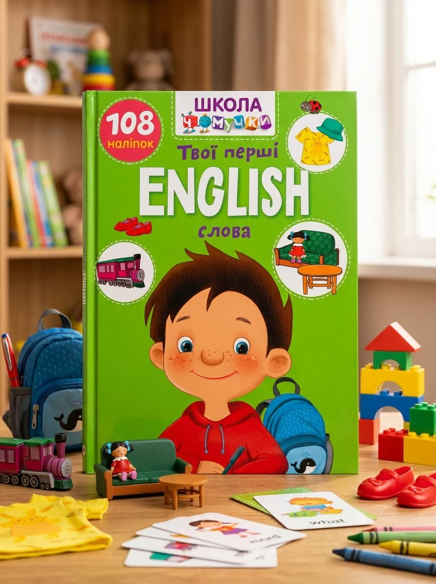 Вчимося на відмінно. English. Твої перші слова — Вивчення мов