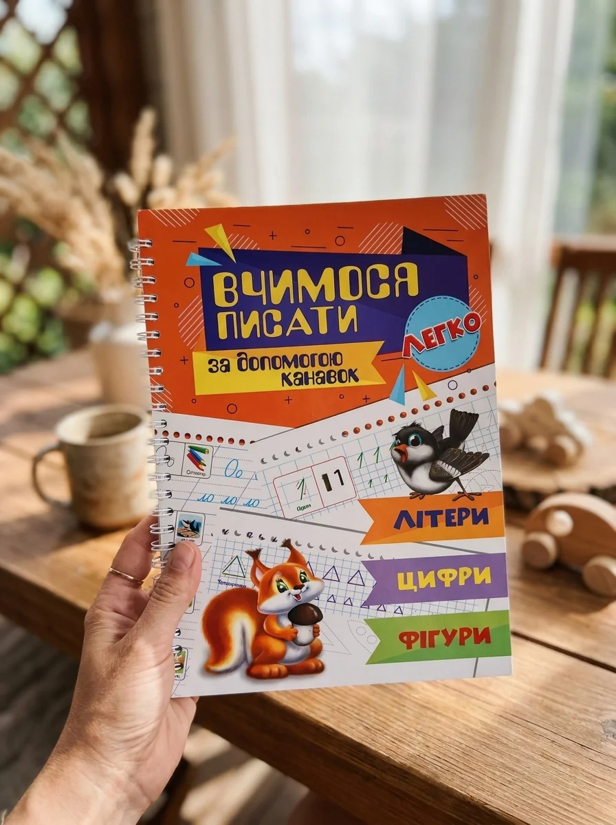 Вчимося писати за допомогою канавок. Літери. Цифри. Фігури, обкладинка