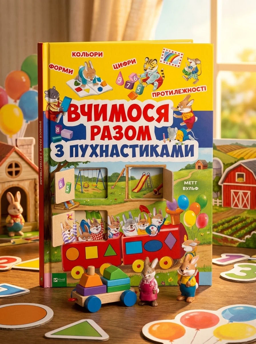 Вчимося разом з пухнастиками — Дитячі книги