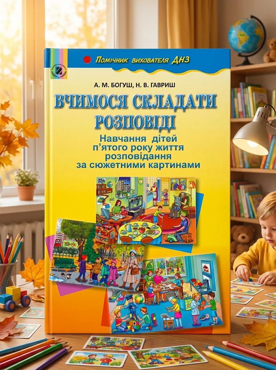 Вчимося складати розповіді. Навчання дітей п'ятого року життя розповідання за сюжетними картинами