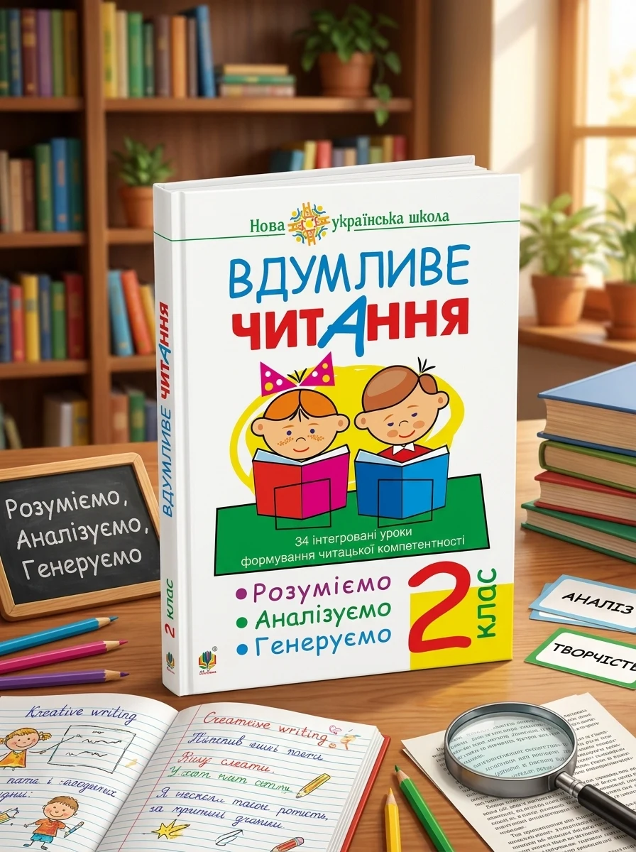Вдумливе читання. 2 клас. 34 інтегровані уроки формування читацької компетентності. Розуміємо, аналізуємо, генеруємо — фото 2
