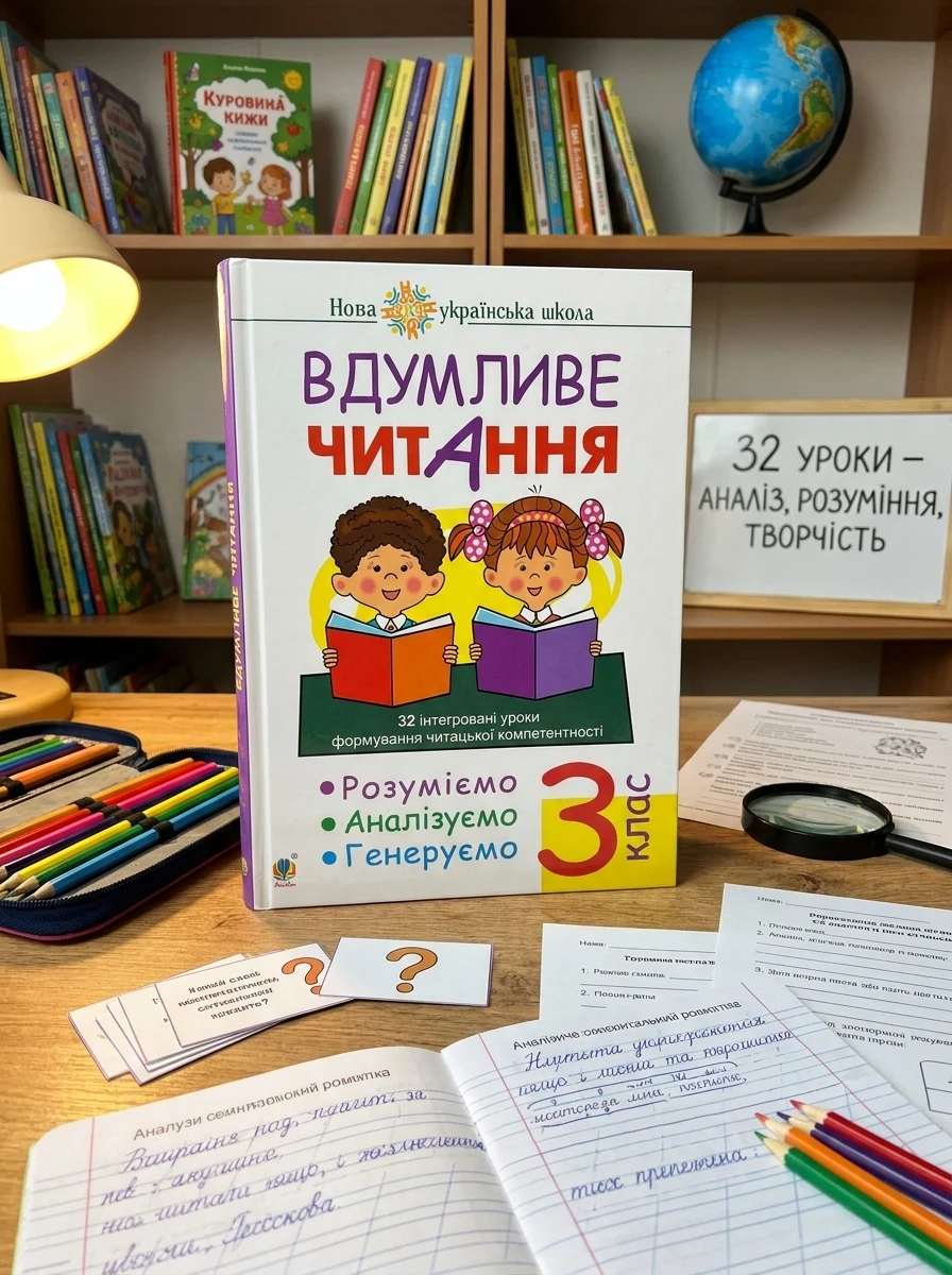 Вдумливе читання. 3 клас. 32 інтегровані уроки формування читацької компетентності. Розуміємо, аналізуємо, генеруємо — фото 2