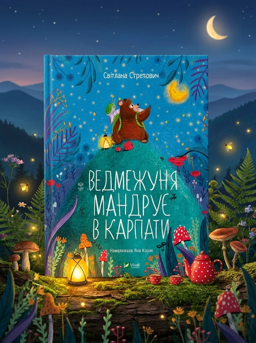 Ведмежуня мандрує в Карпати
