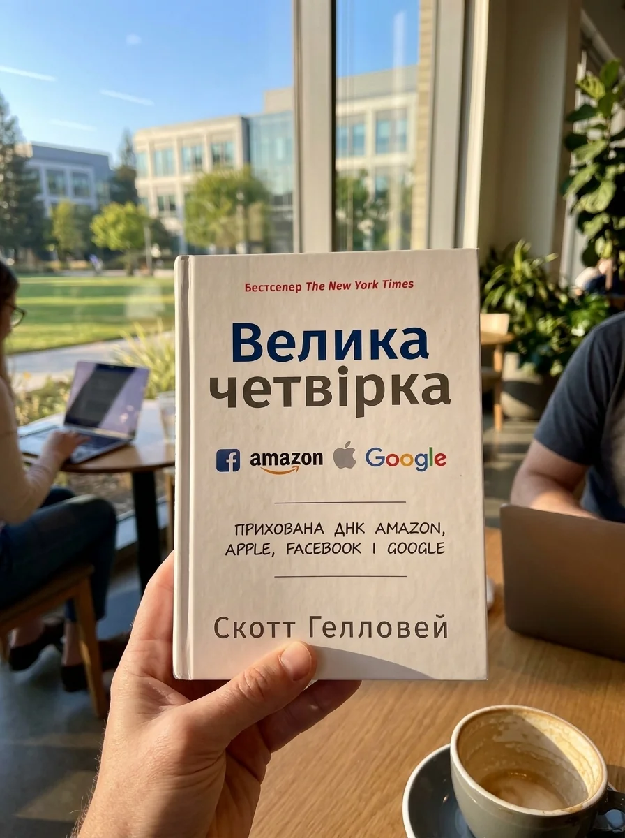 Велика четвірка. Прихована ДНК Amazon, Apple, Facebook і Google (м'яка обкладинка) — Гелловей С., обкладинка