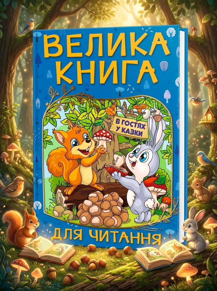 Велика книга для читання. В гостях у казки — Дитячі книги
