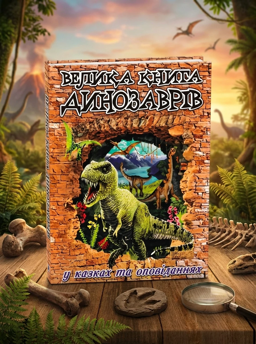 Велика книга динозаврів у казках та оповіданнях — Навчальна література