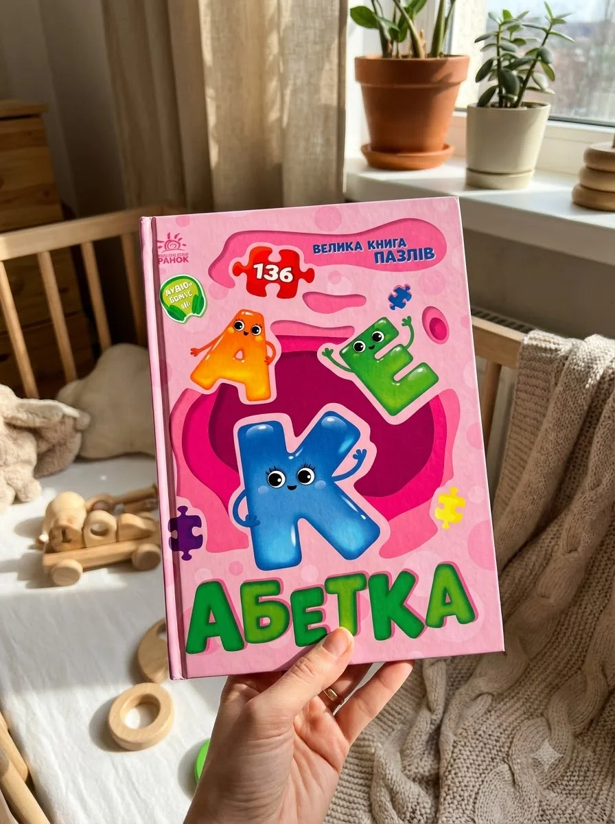 Велика книга пазлів. Абетка — Книги-іграшки