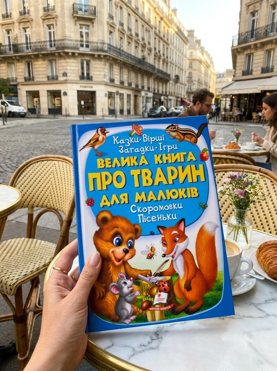 Велика книга про тварин для малюків — Братчук О., обкладинка