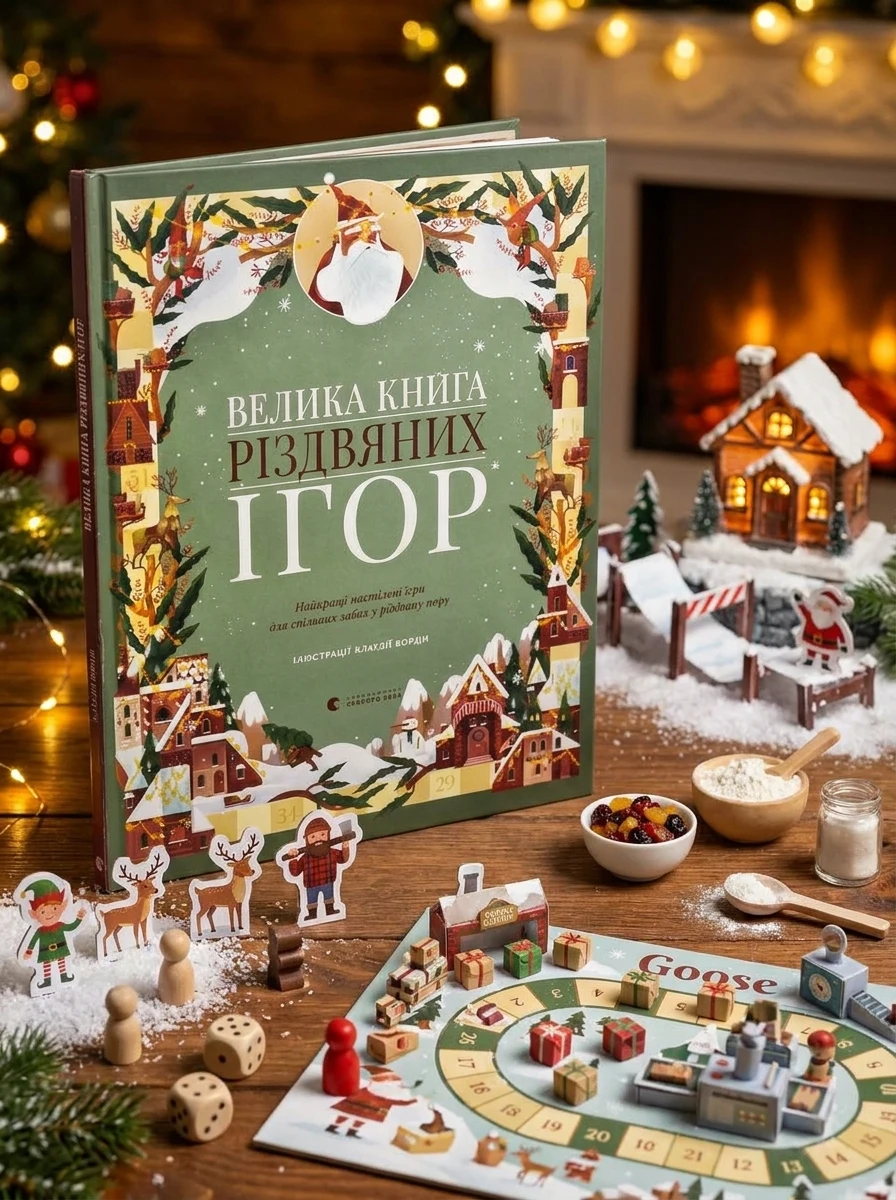 Велика книга різдвяних ігор (формат А3) — Дитячі книги