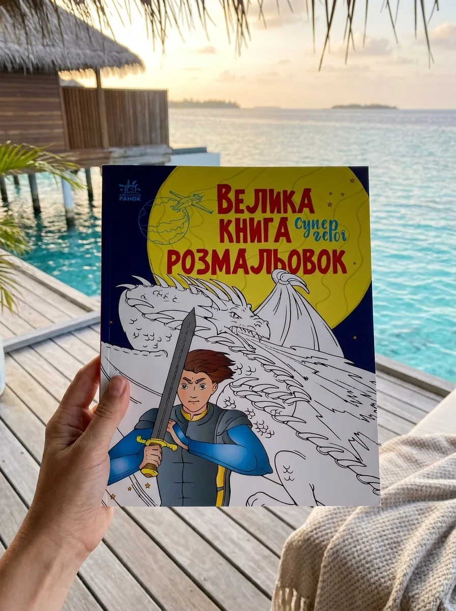 Велика книга розмальовок. Супергерої — Розмальовки для дітей