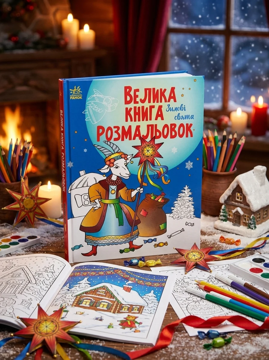 Велика книга розмальовок. Зимові свята — фото 2