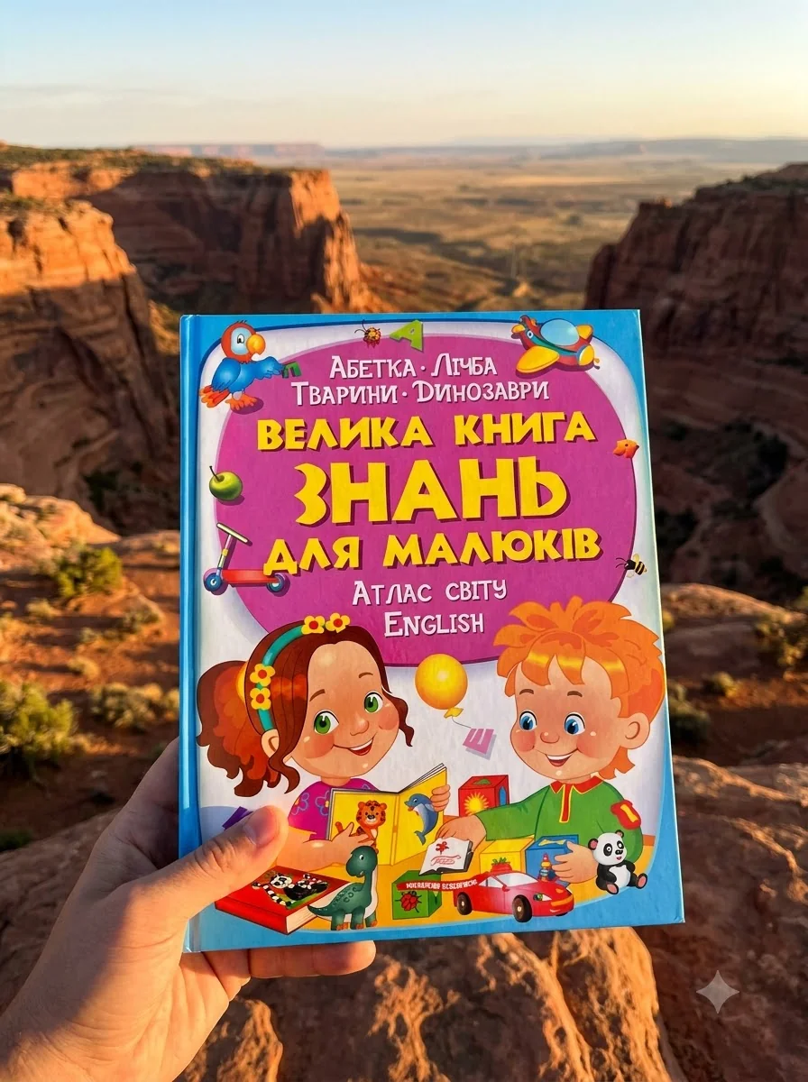 Велика книга знань для малюків, обкладинка