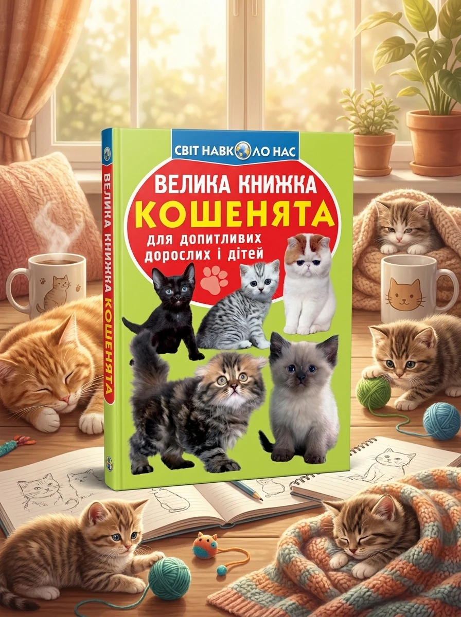 Велика книжка. Кошенята — Олег Завʼязкін, обкладинка