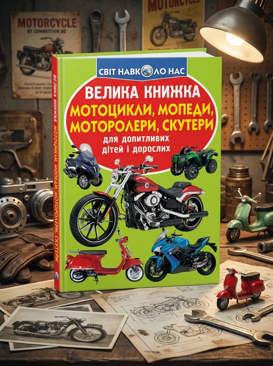 Велика книжка. Мотоцикли, мопеди, моторолери, скутери — фото 2
