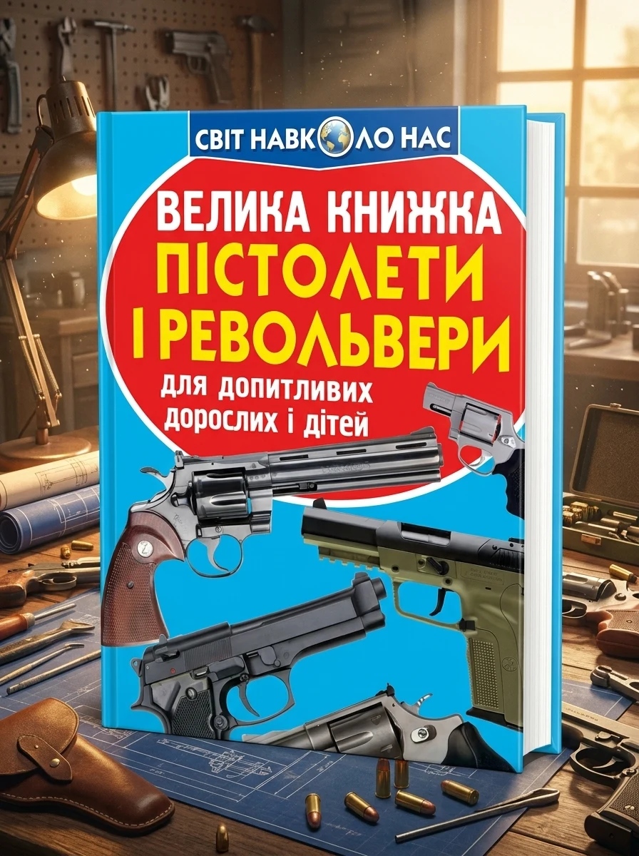 Велика книжка. Пістолети і револьвери — Олег Завʼязкін, обкладинка
