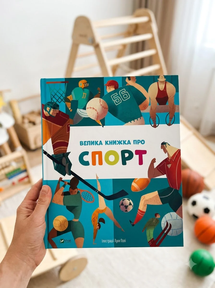 Велика книжка про спорт, обкладинка