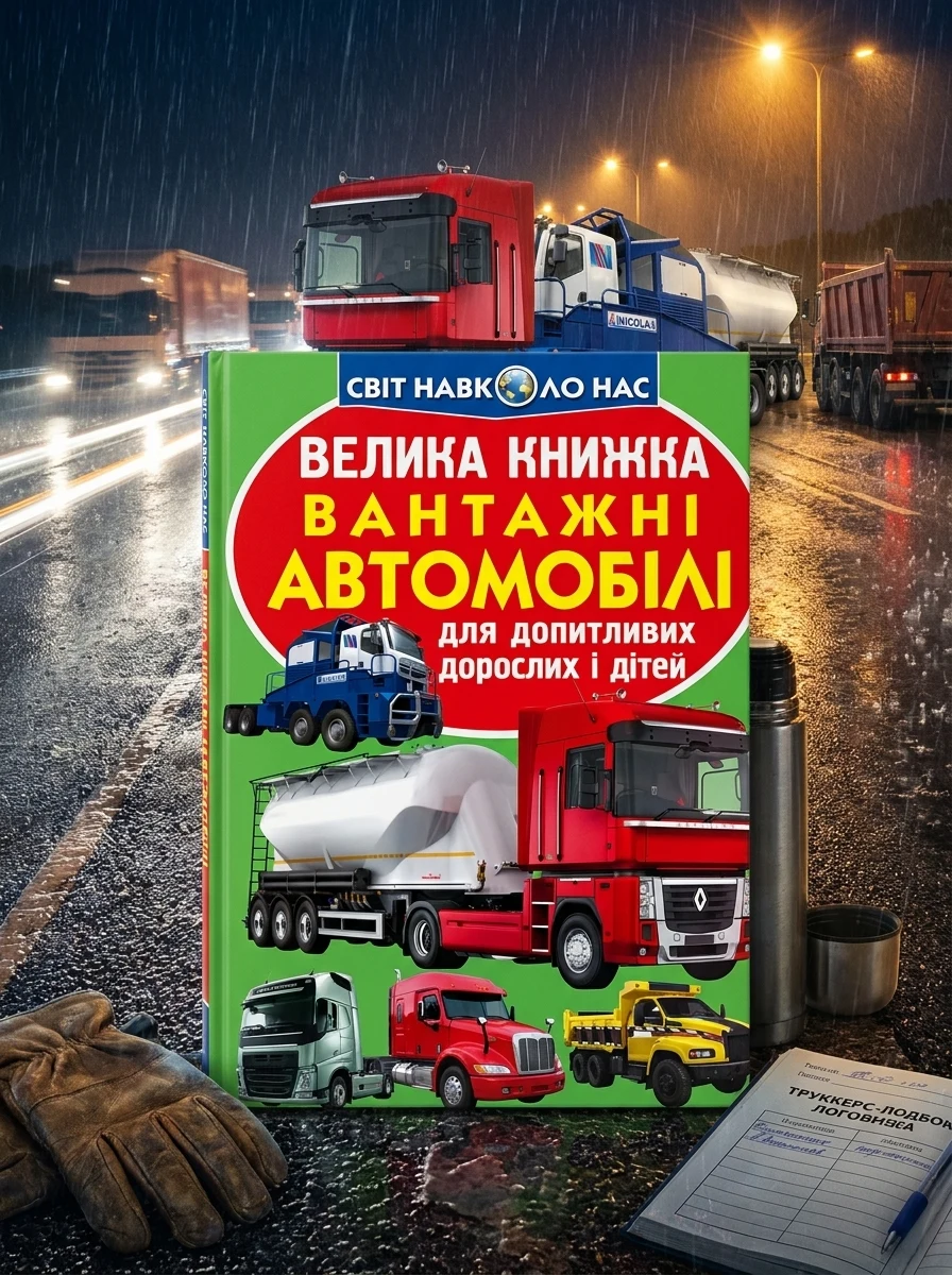 Велика книжка. Вантажні Автомобілі — Олег Завʼязкін, обкладинка