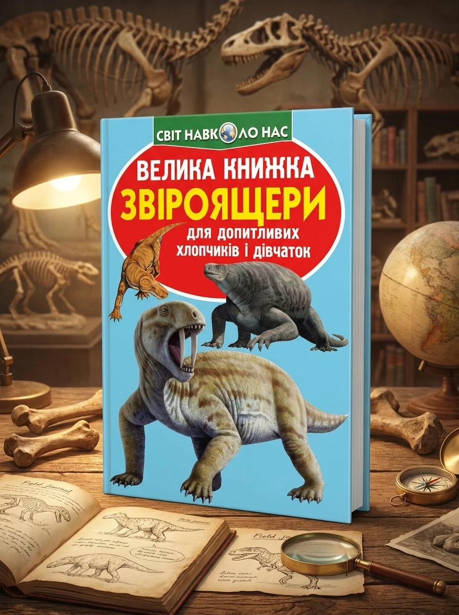Велика книжка. Звіроящери — Олег Завʼязкін, обкладинка