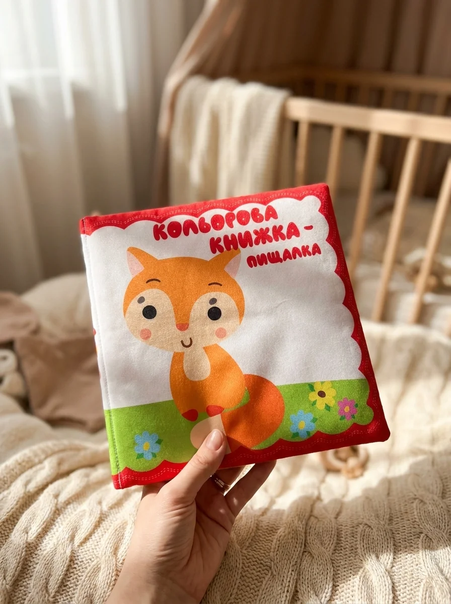 Велика м'яка кольорова книжка "Руде кошеня" — Дитяча література