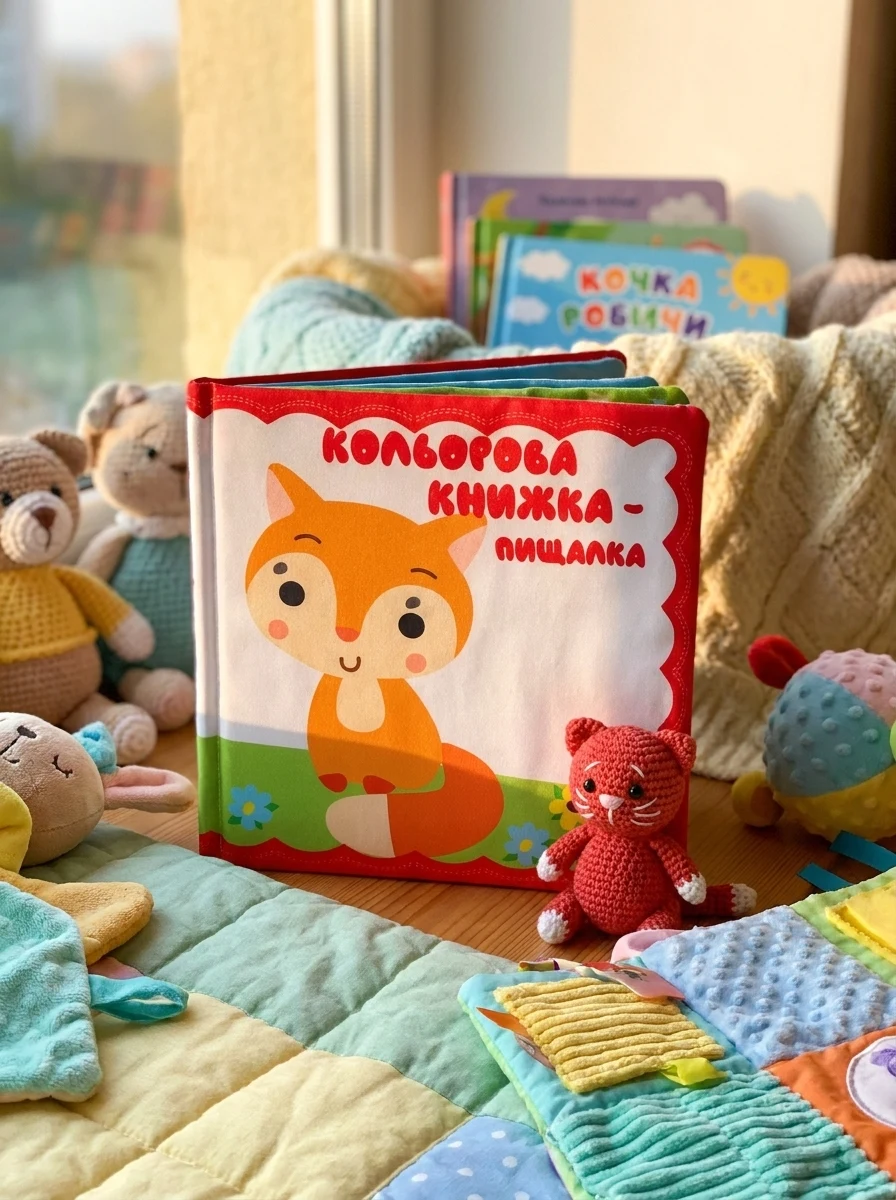 Велика м'яка кольорова книжка "Руде кошеня" — фото 2