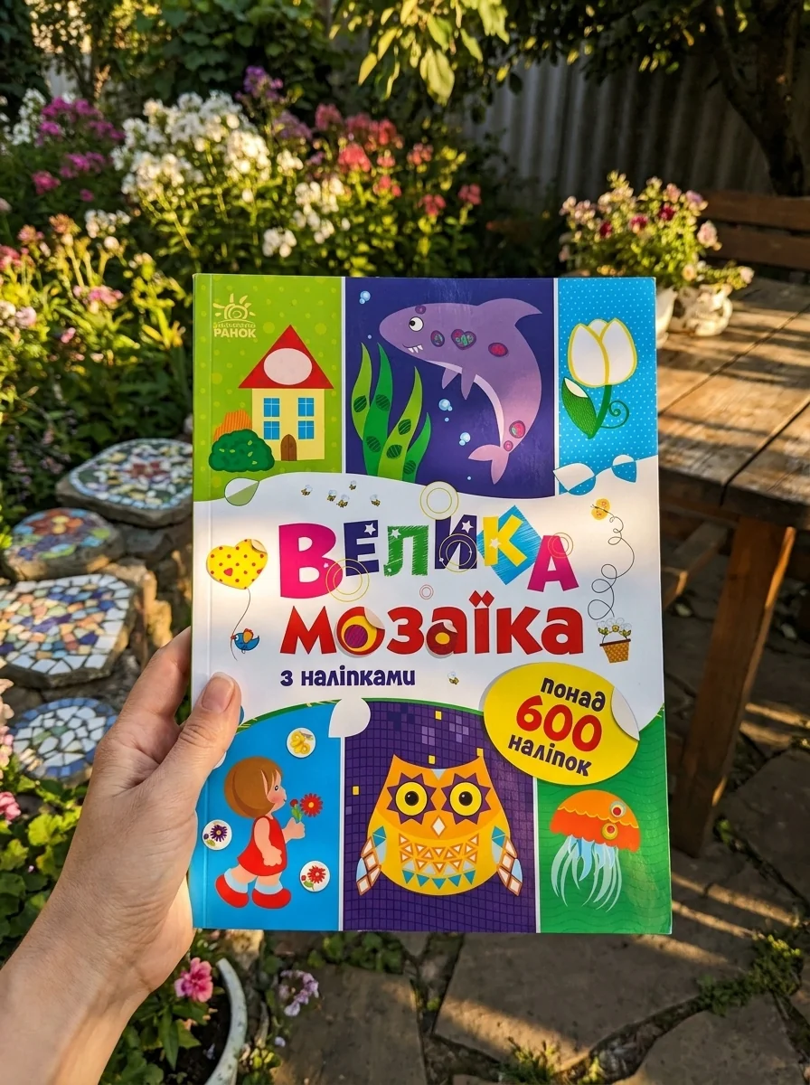 Для маленьких пальчиків. Велика мозаїка з наліпками — фото 2