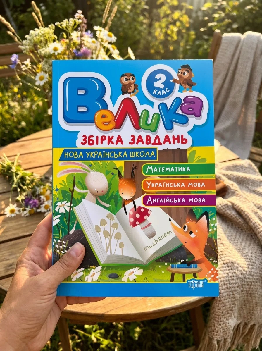 Велика збірка завдань. Математика, українська мова, англійська мова. 2 клас — Шевченко К. М., обкладинка