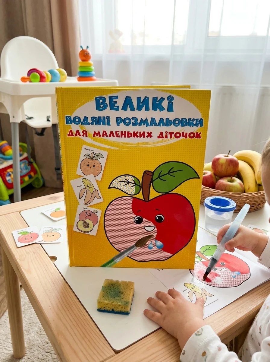 Великі водяні розмальовки для маленьких діточок. Фрукти — Ф. де Ліс, фото 2