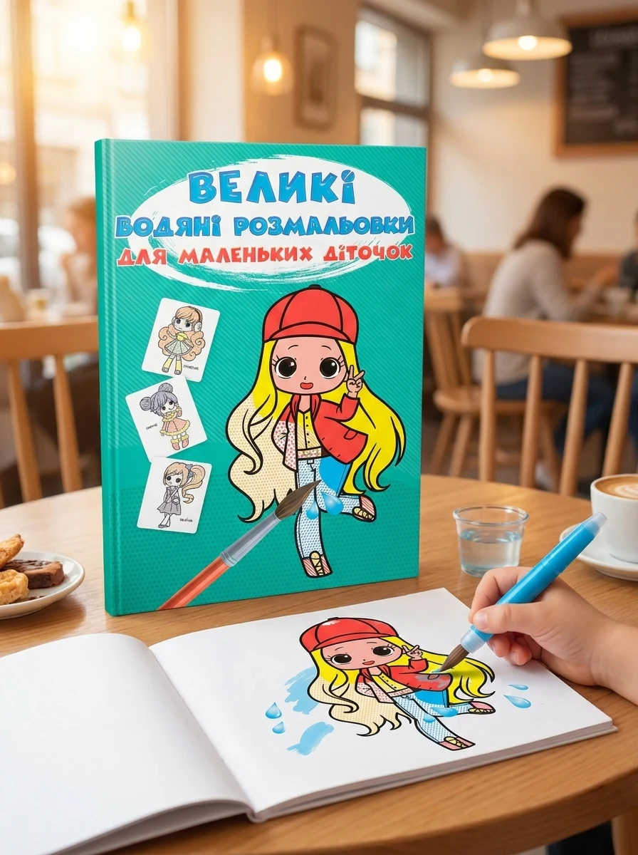 Великі водяні розмальовки для маленьких діточок. Крихітки-модниці (9789669879820) — Дитяча література