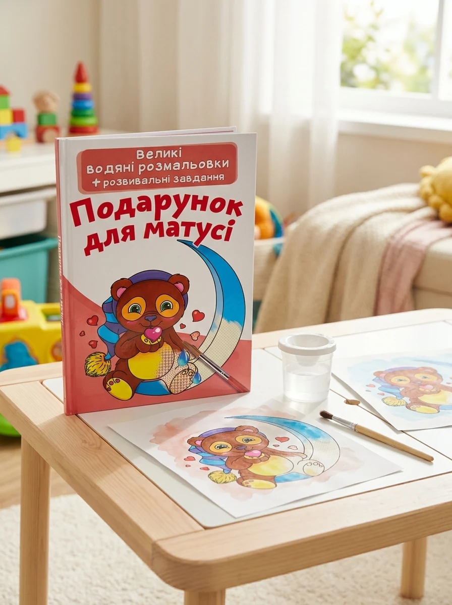 Великі водяні розмальовки. Подарунок для матусі — Дитяча література