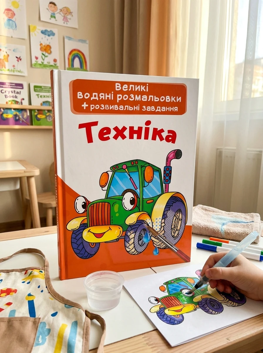 Великі водяні розмальовки. Техніка — Дитяча література