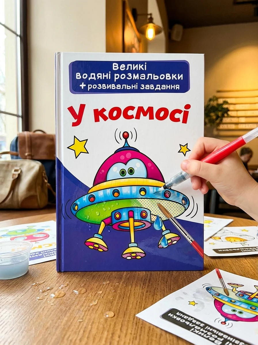 Великі водяні розмальовки. У космосі — Дитяча література