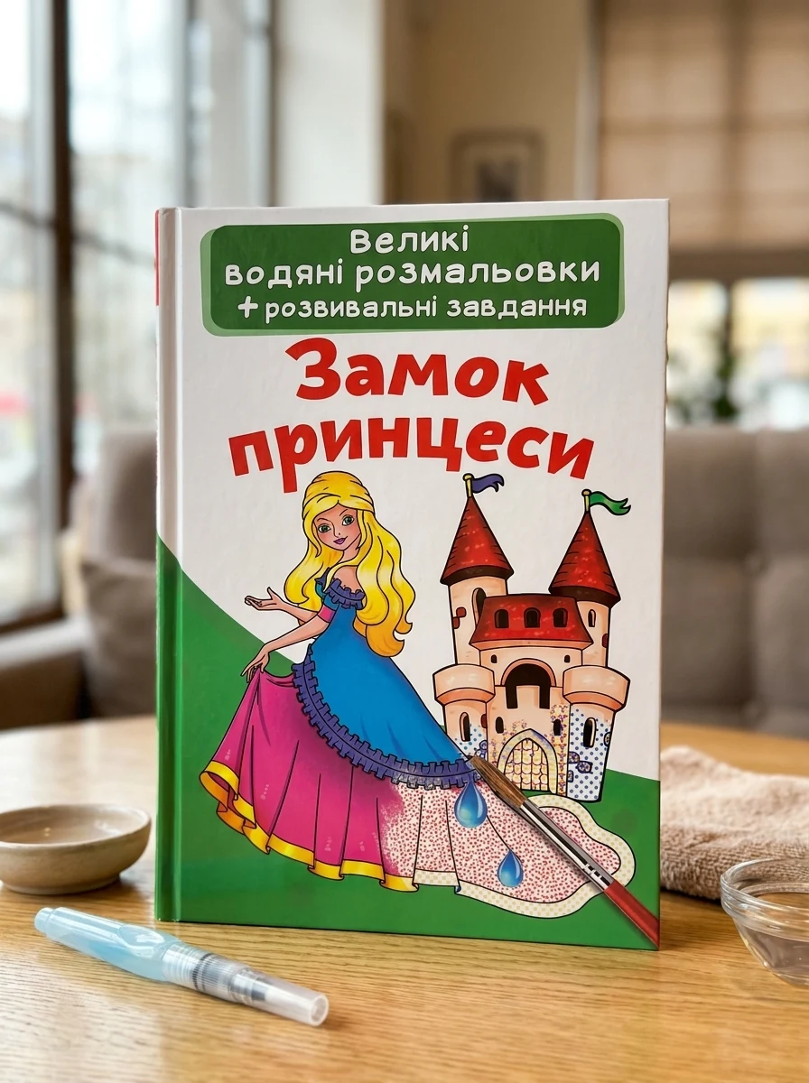 Великі водяні розмальовки. Замок принцеси — Дитяча література