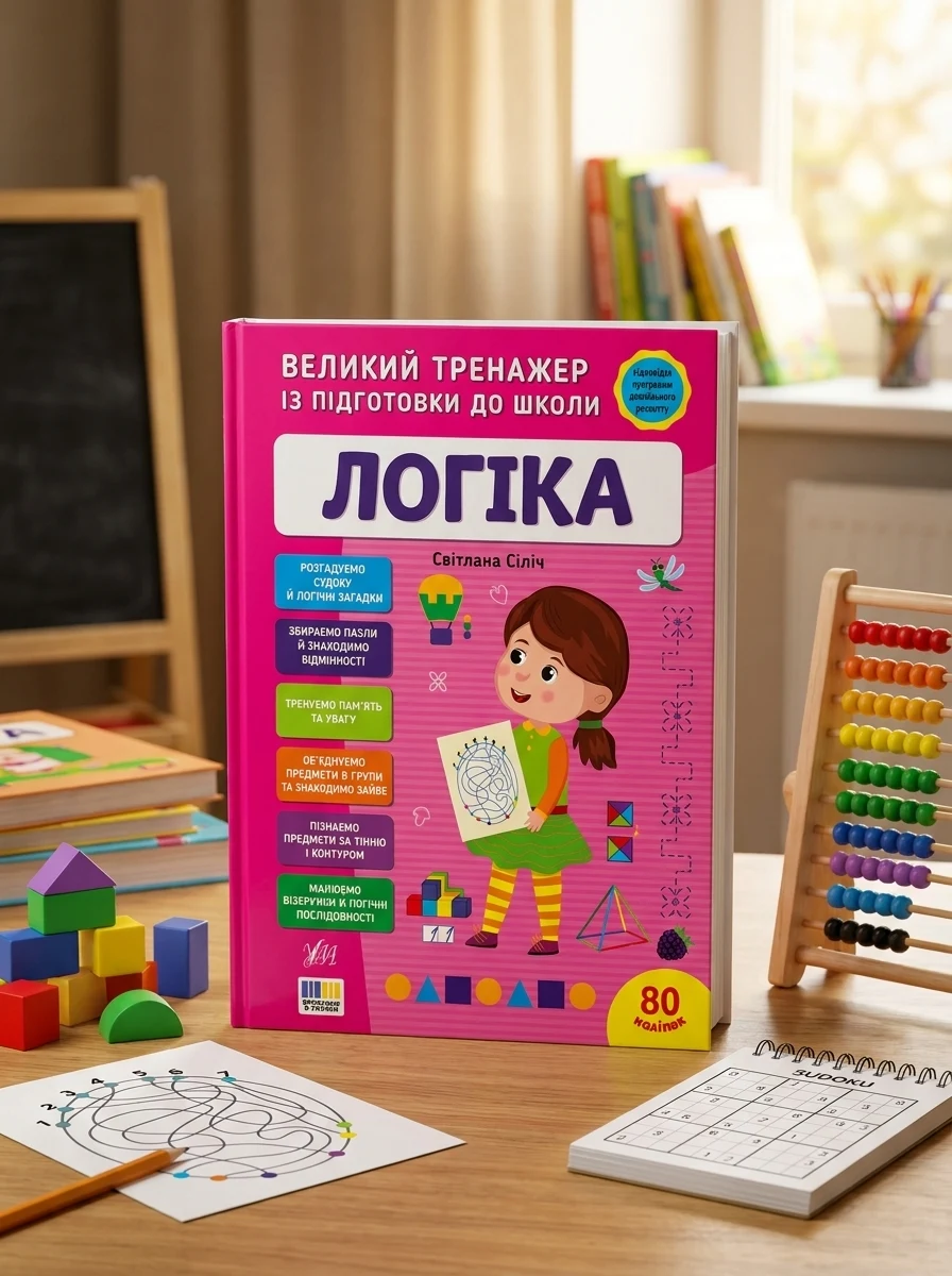Великий тренажер із підготовки до школи. Логіка