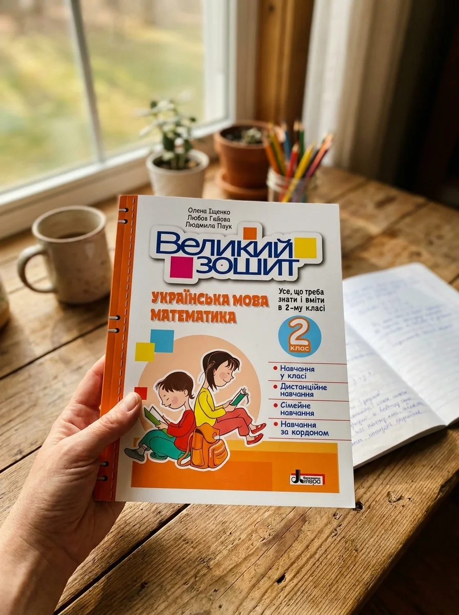 Великий зошит. Українська мова і математика 2 клас — Л. Гайова, обкладинка