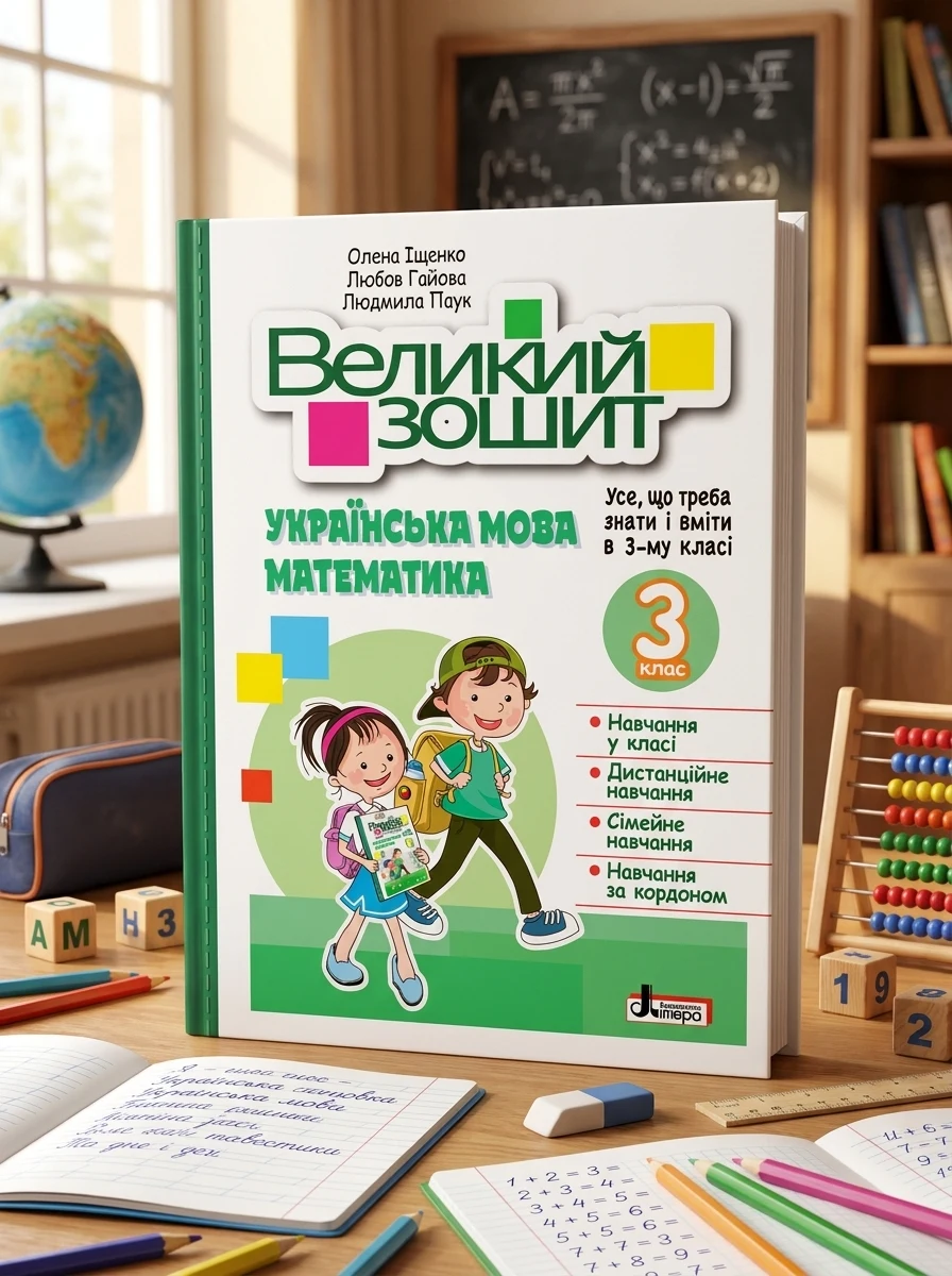Великий зошит. Українська мова і математика 3 клас