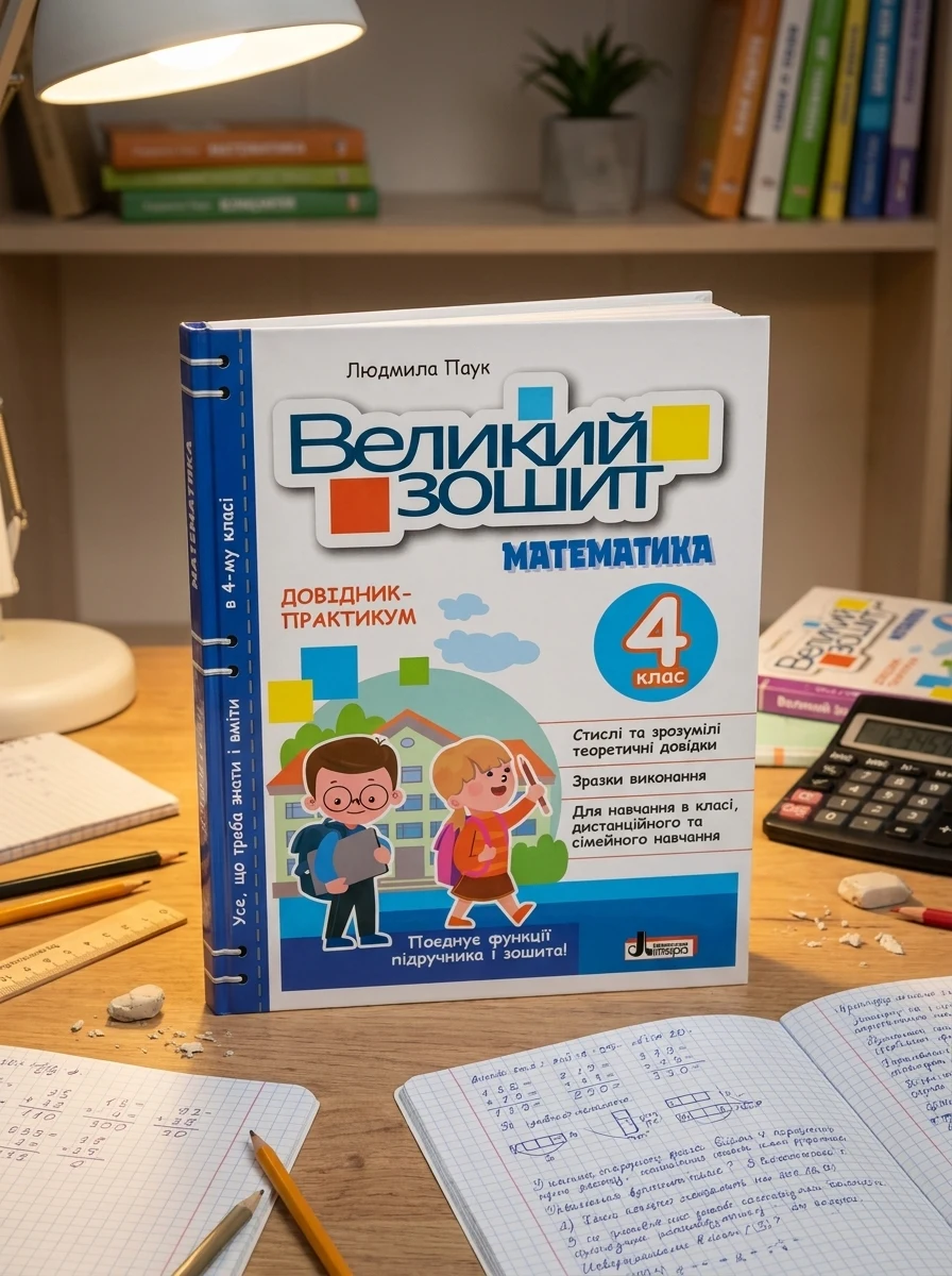 Великий зошит з математики 4 клас — Дитяча література