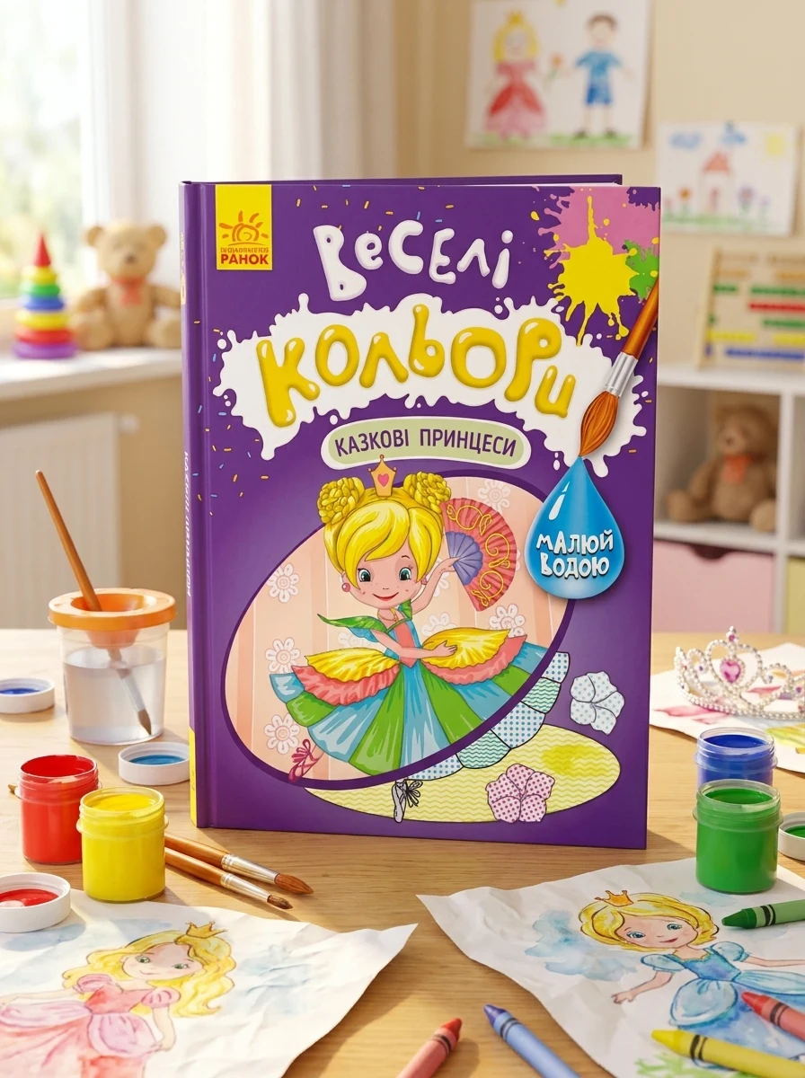 Веселі кольори. Казкові принцеси — Дитяча література