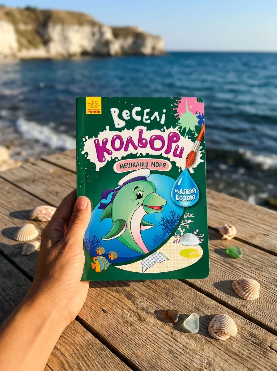 Веселі кольори. Мешканці моря — Дитяча література