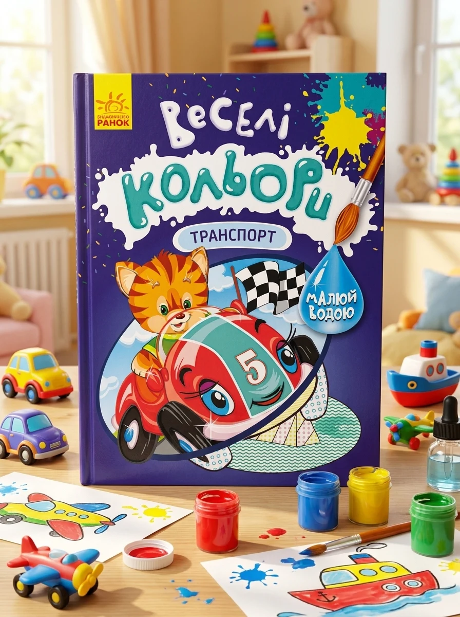 Веселі кольори. Транспорт — Дитяча література
