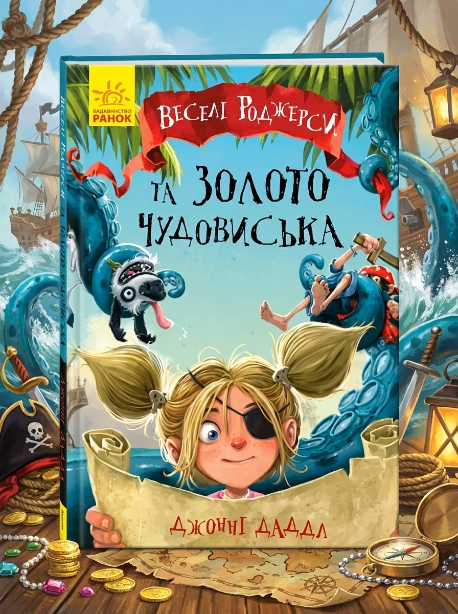 Веселі Роджерси та золото монстра — Дитяча література