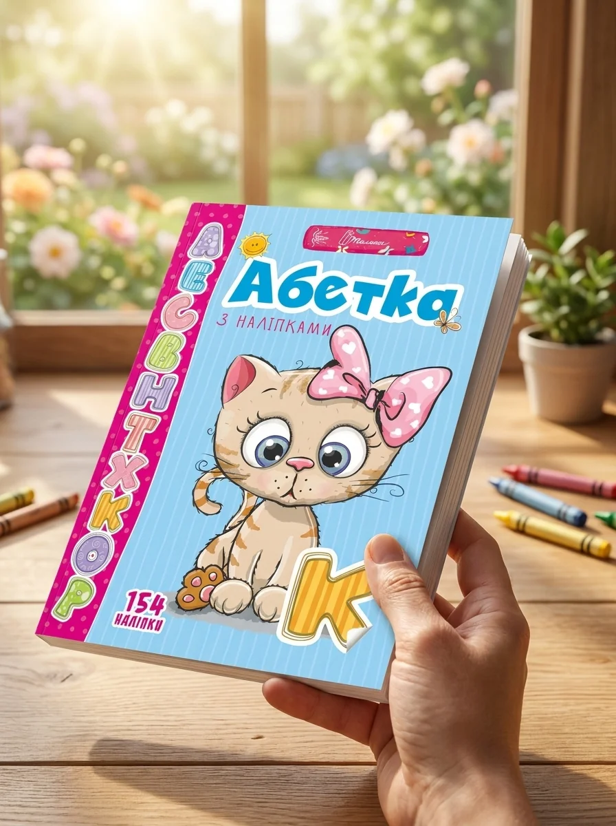 Веселі забавки для дошкільнят. Абетка з наліпками — Дитяча література