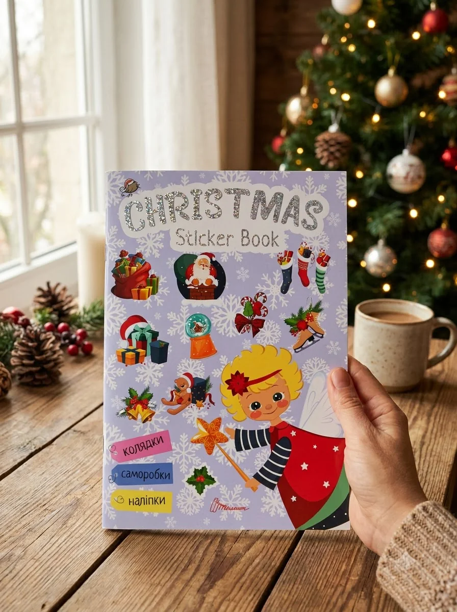 Веселі забавки для дошкільнят. Christmas sticker book. Пісні про Святого Миколая — Дитяча література