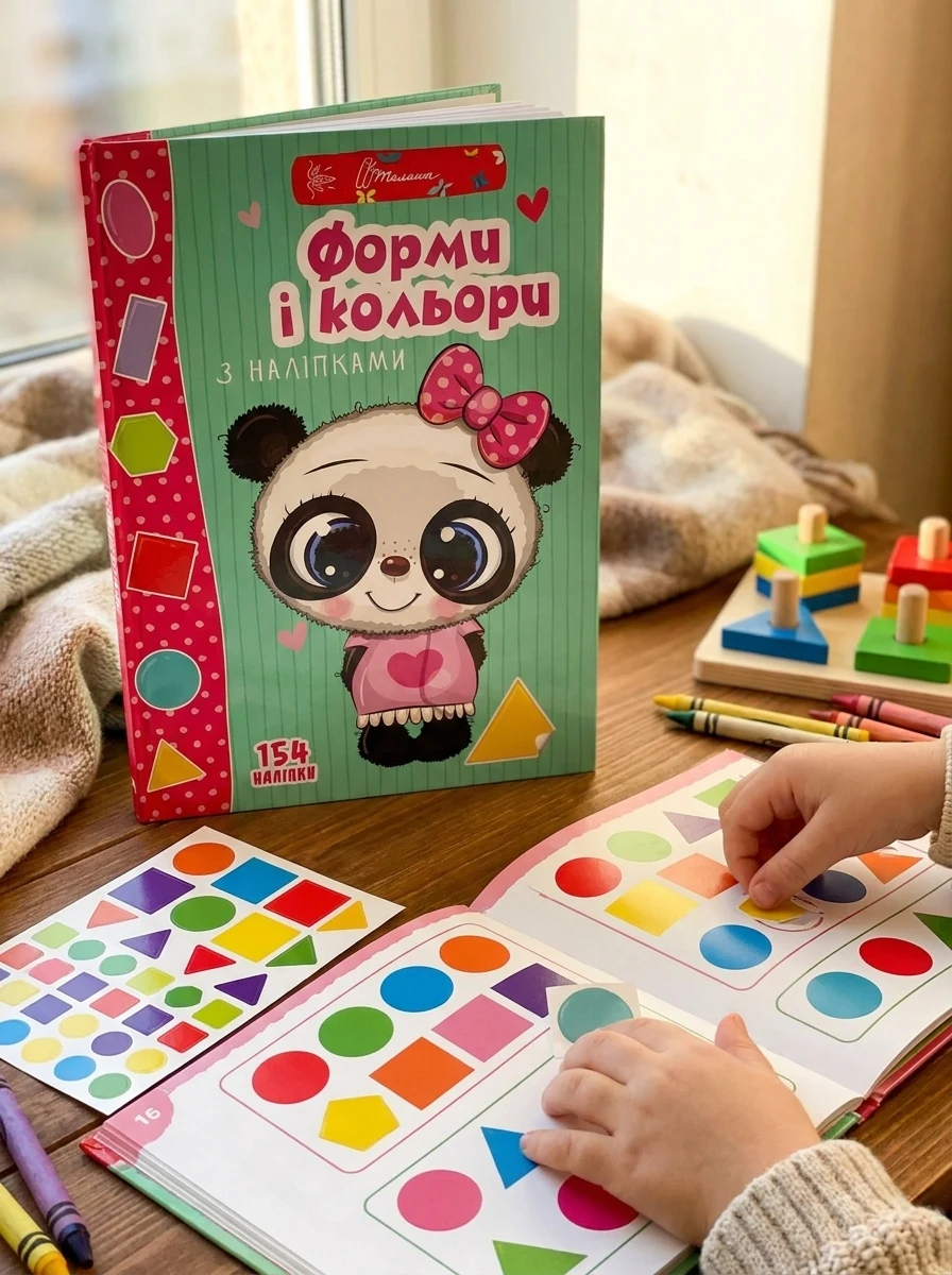 Веселі забавки для дошкільнят. Форми і кольори з наліпками — Дитяча література