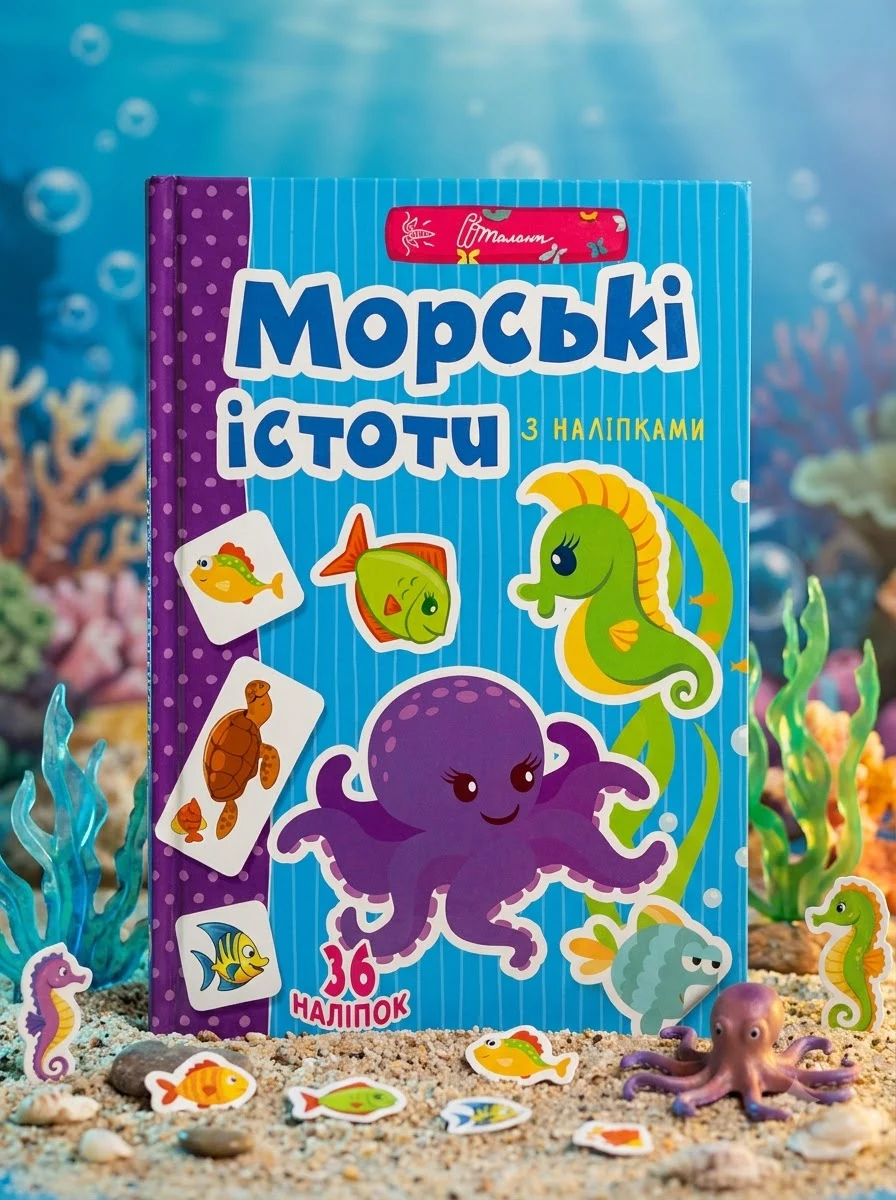 Веселі забавки для дошкільнят. Морські істоти — Книги