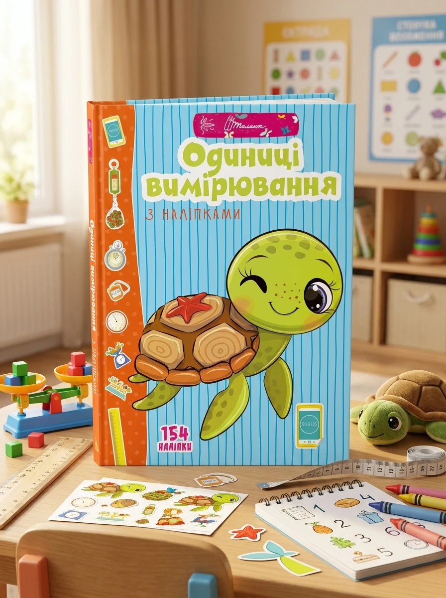 Веселі забавки для дошкільнят. Одиниці вимірювання з наліпками — фото 2