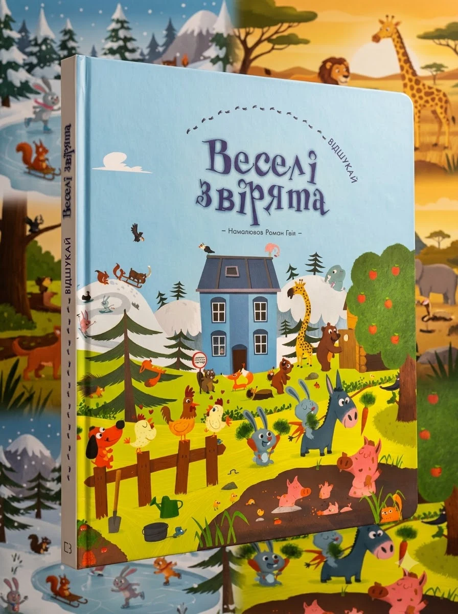 Веселі звірята (Віммельбух) — Дитячі книги